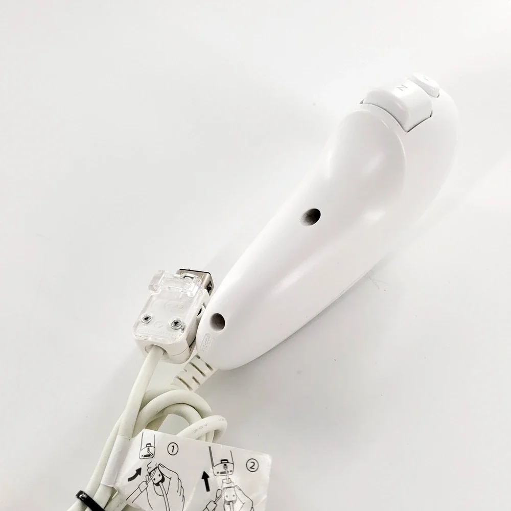 Official Nintendo Wii Motion Controller RVL-003 w/ Nunchuk White OEM Tested